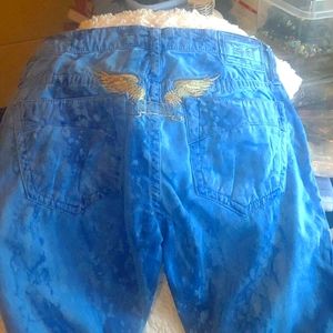 Robin's jeans blue tie dye